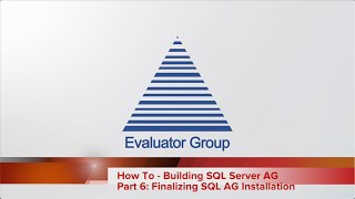 HowTo SQL Server AG Series Part6 Finalizing SQL AG setup [upl. by Ekud]