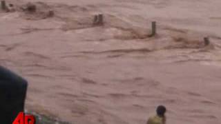 Raw Video Deadly Floods Sweep Across Pakistan [upl. by Assirrac]