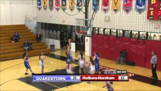 Girls Basketball HatboroHorsham vs Quakertown [upl. by Annahsat794]