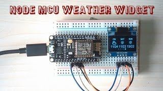 NodeMCU Weather Widget [upl. by Firestone5]