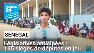 Législatives anticipées au Sénégal  165 sièges de députés en jeu • FRANCE 24 [upl. by Artemed]