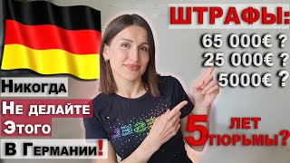 За что штрафуют в Германии  Суровые немецкие законы Как не попасть [upl. by Atteuqcaj]