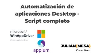 Automatización de aplicaciones de escritorio windows usando Appium español Script Suma Parte4 [upl. by Janicki]