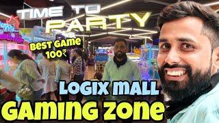 Logix mall Noida  Best Gaming Zone 🤪 Noida Sector 21  Aadilvlogs [upl. by Solnit]