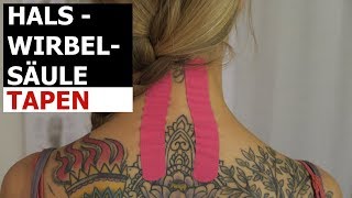 Kinesiology Tape Anleitung Halswirbelsäule [upl. by Cherey76]