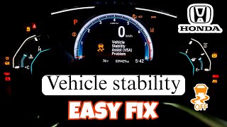 HONDA Vehicle Stability Assist VSA Problem easy fix [upl. by Mcdade454]