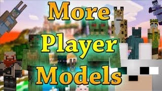 Minecraft Mods  More Player Models 142 Review and Tutorial [upl. by Novaj664]