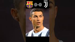 Ronaldo vs Messi Showdown Barcelona vs Juventus  UEFA Champions League football youtube shorts [upl. by Harrak]