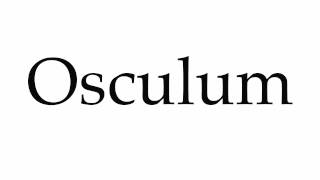 How to Pronounce Osculum [upl. by Atikel]