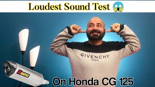 SOUND TEST OF BEST EXHAUSTS OF HONDA CG 125 SUZUKI GS 150 AND 70cc  FULL BASS AND LOUD SOUND [upl. by Tisdale]