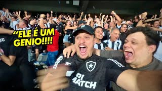 REAÇÃO DA TORCIDA DO BOTAFOGO APÓS O GOLAÇO DO JÚNIOR SANTOS NA LIBERTA  Botafogo 2x1 Bragantino [upl. by Renaldo]