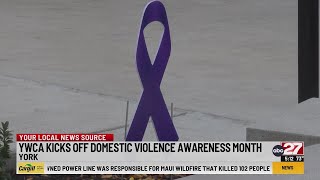 YWCA kicks off domestic violence awareness month [upl. by Jepum]