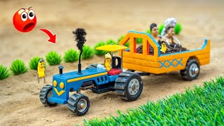 Tractor making tractor transporting A to Z process science projectdiy tractor home made agriculture [upl. by Jablon]