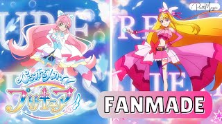 1080p Cure Prism amp Cure Butterfly Transformation Hirogaru Sky Precure FANMADE [upl. by Canty]