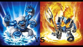 Skylanders Giants Battle Mode PVP Slam Bam VS Ignitor [upl. by Maiah609]