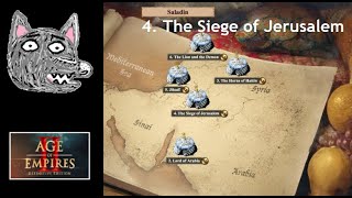 AoE2 DE Campaigns  Saladin  4 The Siege of Jerusalem [upl. by Anerahs]