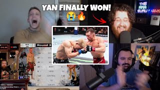 MMA YOUTUBERS celebrate Petr Yans COMEBACK win vs Song Yadong 🔥😭 [upl. by Roberta]