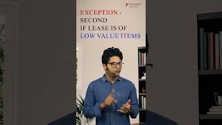 Exemption in case of lease Short term lease or low value itemsIFRS 16 by CA CMA Rohit Singhal [upl. by Flossie221]