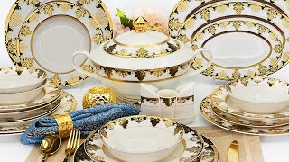 High Quality 2021 new design luxury collection tableware set Wholesale  Karosa Chinaware [upl. by Naima753]