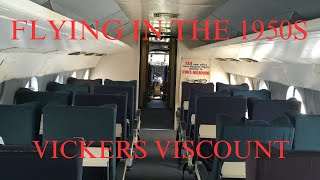 INSIDE Vickers Viscount Flying In The 1950s [upl. by So]