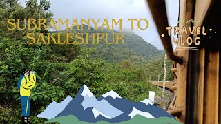 Trains view between Subramanyam to Sakleshpur train travel travelvlog traveling vlog [upl. by Nodnarg]