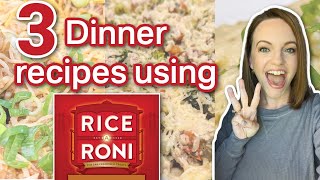 TURNING RICE A RONI INTO A MAIN DISH  PANTRY COOKING  RICE A RONI [upl. by Ahnavas]