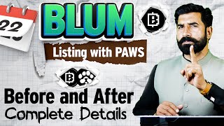 Blum Listing with Paws  Blum Airdrop  Blum Coin Update  Crypto Mining Bot News Update  Albarizon [upl. by Garibull771]