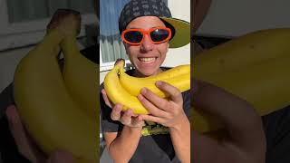 THERE is PEZ CANDIES 😳🍬🤩inside the BANANA😳🍫🍌shorts viral gukafamilyshow [upl. by Ttayw]