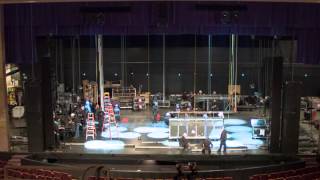 Timelapse video Watch the Newsies set go up in Denver [upl. by Arol]