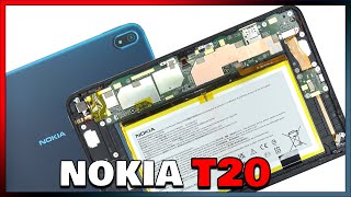 Nokia T20 Tablet Disassembly Teardown Repair Video Review [upl. by Yenhoj]