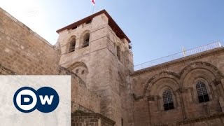 Restoration of Jesuss tomb in Jerusalem underway  DW News [upl. by Okram]