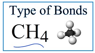 Type of Bonds for CH4 Methane [upl. by Benedic]