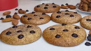 Almond Chocolate Chip Cookies  Gluten Free Low Carb and Keto Friendly [upl. by Leira]