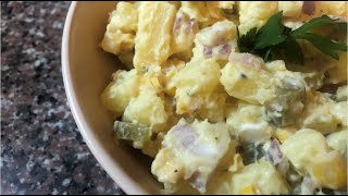 Homemade Mustard Potato Salad  Delicious Recipe  Easy [upl. by Aibar910]