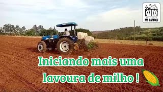 Iniciando mais uma lavoura de milho [upl. by Atilem]