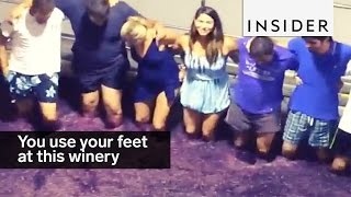 You use your feet to make wine at this winery in Portugal [upl. by Frost258]