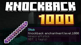 How To Get a KNOCKBACK 1000 STICK in Minecraft 1214 [upl. by Enalb]