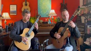 Prelude Op 11 No 4 Alexander Scriabin  Richard Larsen and Zhivko Nikolov guitars [upl. by Anelad]