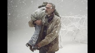 Negan Saves Judith and Dog The Walking Dead TWD S09E16 [upl. by Rehtaef909]