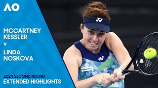 McCartney Kessler v Linda Noskova Extended Highlights  Australian Open 2024 Second Round [upl. by Assilaj642]