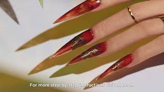 CND™ Gleam amp Glow Collection  Nail Art CND™ SHELLAC™ Red Jade [upl. by Opaline86]