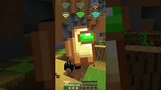 Totem of Undying vs Different WiFi shorts minecraft meme [upl. by Yreved]