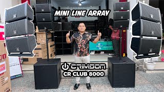 Speaker HOREG mini Line Array Crimson CR CLUB 8000 REVIEW DETAIL [upl. by Hanikehs]