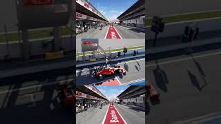 Haas Ferrari amp Mercedes entering the race track  V6 F1 sound shorts [upl. by Radnaxela]