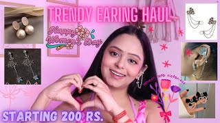 Trendy Earing Haul 💜✨  Under 399 RsGetstyledwithamazon [upl. by Kneeland]