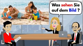 Deutsch lernen  Bildbeschreibung B1  DTZ amp Telc amp ÖSD  Prüfung 2023  Urlaub amp Sport [upl. by Senoj]