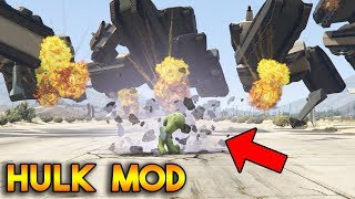 GTA 5  INSANE HULK V2 MOD GAMEPLAY [upl. by Enyaw]