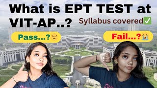 VITAP EPT🥲🫥 Syllabus  vitap vit vitcollegevithostel vithostelrooms vithostel epttest [upl. by Odine895]