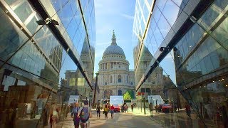 LONDON WALK from One New Change to St Paul’s Cathedral  England [upl. by Naivad]