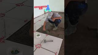 Cement tiling skills shorts [upl. by Assirat331]